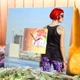 Часы с рисунком "Рыжая девушка в леопардовых лосинах" украшение интерьера и декор для спальни, кафе, офиса - изображение 3