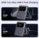 Магнитная батарея (повербанк) UGREEN 5000mAh Uno Magsafe Power Bank 20W Fast Charging TFT Display - изображение 3