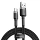 Кабель Baseus Cafule Cable USB to Type-C 3A 0.5m 480Mbps Black-Grey (CATKLF-AG1) - зображення 1