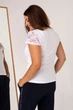 Футболка Ozkan с прозрачным верхом Viscose Белый 2xl - изображение 2