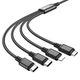 USB Кабель HOCO X76 4в1 (Type-C*2 + iP + Micro) (1м) - изображение 2
