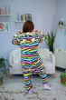Пижама Кигуруми My Kigu Женская Радужная Кошка Разноцветный Размер М 155-165 см (103641) - изображение 8