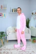 Пижама Кигуруми My Kigu Мужская Кролик Заєц Розовый размер L 165-175 см (21053411) - изображение 9