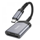 Кардридер HOCO UA25 2-in-1 card reader Type-C Metal Gray (6942007608862) - изображение 4