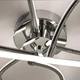 Люстра світлодіодна стельова LUMINARIA LIANA MONO 60W R490 CHROME/OPAL 220V IP20 4000K, LED світильник (без пульта) - зображення 4