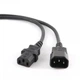 Кабель силовий Cablexpert PC-189-VDE-3M (С13-С14), VDE, чорний, 3м - изображение 1