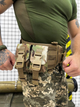 Подсумок для двух гранат Cordura 1000D с регулируемыми клапанами Multicam - изображение 1