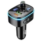 Автомобильный адаптер Hoco E62 Fast car BT FM transmitter Black зарядное устройство для телефона |2USB/1Type-C, TF/U Disk, 20W/3A, QC/PD| Черный - изображение 1