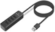 USB-хаб Real-El HQ-175 4xUSB-A 2.0 Черный (4743304102044) - изображение 2