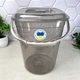 Квадратное пластиковое ведро с крышкой 9 л Дымка Smart Алеана - изображение 2