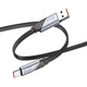 Кабель HOCO U119 USB to Type-C 5A 1.2m nylon aluminum connectors Black (6942007605007) - зображення 2