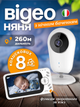 Видеоняня беспроводная радионяня с двусторонней связью Andowl Q-SX905X1 видеонаблюдение в детскую с портативным дисплеем Baby Monitor радио няня с ночным видением колыбельными и экраном радионяни видеоняни беспроводные видео няни - изображение 1