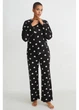Пижама (Свитшот, штаны) C&A XXL Черно-белый 2186946_02 - изображение 1