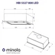 Витяжка вбудована Minola HBI 5327 IV 800 LED вбудована - изображение 10