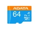Карта пам`ятi MicroSDHC 64 GB UHS-I/U3 Class 10 ADATA A1 R100/W50MB/s + SD-adapter - изображение 1