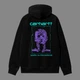 Худи унисекс с рисунком линейного лица Carhartt размер L черного цвета - изображение 3