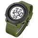 Часы наручные спортивные SKMEI 2122AGWT Army Green White зеленые водостойкие электронные - изображение 2