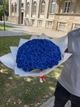 Букет из мыльных роз 101 шт синий, подарочный букет роз из мыла для девушки, жены, мамы, дочки, сестры - изображение 9