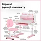 Комплект меблів (стіл + стільчик + полиця) Mealux Wave Pink (арт. BD-31 PN) - изображение 3