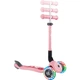 Самокат Globber Junior Foldable Lights до 50 кг 2+ Пастельно-рожевий з квітами (433-210) - зображення 11