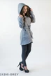Женское кашемировое пальто с капишоном Подіум 21295-GREY S Серый - изображение 1