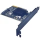 Плата розширення PCIe USB type С 3.2 Gen 2×2 SuperSpeed 20 ГБит/с USB Power Delivery 100 Вт роз'єм SATA для додаткового живлення - зображення 4