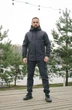 Мужской костюм куртка и штаны утепленный флисом Soft shel Intruder 0212 S Серый ( IN - 0212/04 A ) - изображение 1