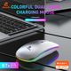 Беспроводная компьютерная мышка JEQANG JW-AP01 BT5.1+2.4G Стальная - изображение 4