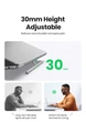 Складная подставка для ноутбука UGREEN легкий портативный держатель для ноутбука регулируемая металлическая подставка для планшета MacBook Air Pro PC 11 13 17,3 дюймов Grey (45415) - изображение 7