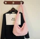 Женская сумка -хобо (hobo bag, мешок) "Стеганая" через плече Светло Розовый, WUKE - изображение 4