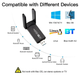 Двохдіапазонний USB WiFi адаптер високошвидкісний 1300Mbps 2.4GHz/5GHz 802.11ac MIMO з Bluetooth 4.1 антенами (478131-Prob) - зображення 3