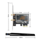 Двухдиапазонный высокоскоростной PCI-E Wi-Fi 6 адаптер 1800Mbps BT5.2 AX 2.4/5GHz с Bluetooth 5.2 (478146-Prob) - изображение 3