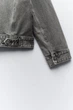 Джинсова куртка оверсайз Zara 4365/272 XS-S - изображение 9
