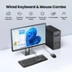 Комплект проводной мыши и клавиатуры UGREEN UGR-15217 Wired Keyboard and Mouse Combo Black - изображение 6
