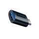 Переходник Baseus Ingenuity Series Mini OTG Adaptor Type-C to USB-A 3.1 Blue (ZJJQ000003) - изображение 1