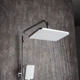 Душова система Frap F2458 White/Chrome білий/хром з латуні на три споживача з поворотним виливом-перемикачем (1037555) - зображення 5
