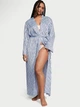 Халат Атласний Victoria's Secret Satin Long Robe M\L Блакитний (26796699) - изображение 1