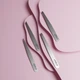 Пінцет для брів Lovely Brows прямий сріблястий (LB-pp) - зображення 2