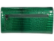 Лакированный кожаный женский кошелек зеленого цвета Cardinal - изображение 3