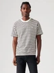 Футболка хлопковая длинная мужская Levi's A0637-0115 XL Бело-черная (5401157505687) - изображение 1