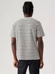 Футболка хлопковая длинная мужская Levi's A0637-0115 XL Бело-черная (5401157505687) - изображение 2