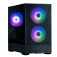 Корпус Zalman P30AIRBLACK P30 AIR без БП, 1xUSB3.0, 1xUSBType-C, 3x140мм ARGB, VGA 392мм, LCS ready, TG Side Panel, mATX, чёрный - изображение 1