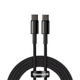 Кабель Baseus Type-C - Type-C 100W 2м Tungsten Gold Black (CATWJ-A01) - зображення 1