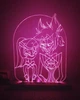3D світильник-нічник Zayaka Blade of demon Клинок, рассекающий демонов Аніме RGB 15 кольорів 1635 - изображение 6