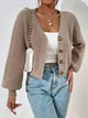 Кардиган AO405 Бежевий Oversize S-L - зображення 2