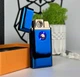 Электронная зажигалка с двойным поджигом LB usb газовая зажигалка в подарочной упаковке (33521C-blue) - изображение 1