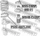 Прокладка пружины подвески Febest (PGSI4007LOW) - изображение 2