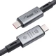 Кабель USB-C 4.0 / Thunderbolt 4 Type-C – Type-C, 240W PD, 40Gbps, 8K/60Hz, E-Marker, быстрая зарядка - изображение 4