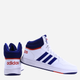 Підліткові кеди для хлопчика adidas hoops 3.0 Mid K GZ9647 38.5 Білий/Синій (4066746072813) - зображення 2