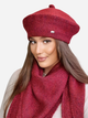 Beret damski Kamea K.22.010.29 One size Czerwony (5903246754704) - obraz 2